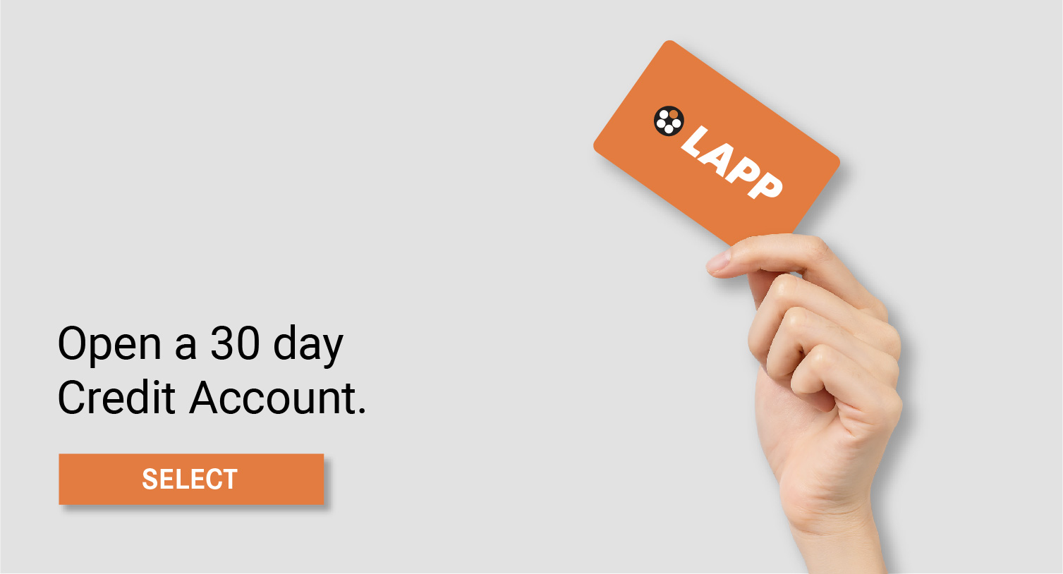 Open a 30 day credit account