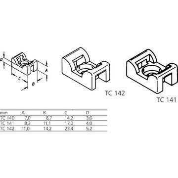 Cable Tie Mount TC 142 LAPP-61724910 - LAPP Australia