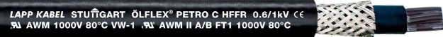 Picture of ÖLFLEX® Petro C HFFR 12G1.5 Bk