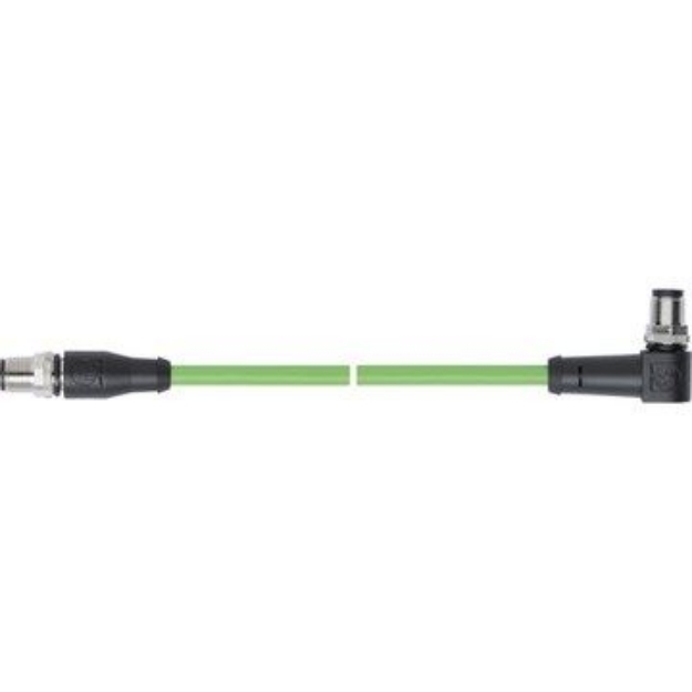 Picture of ProfiNet Solid Patchcord M12 Angled-M12S 1m