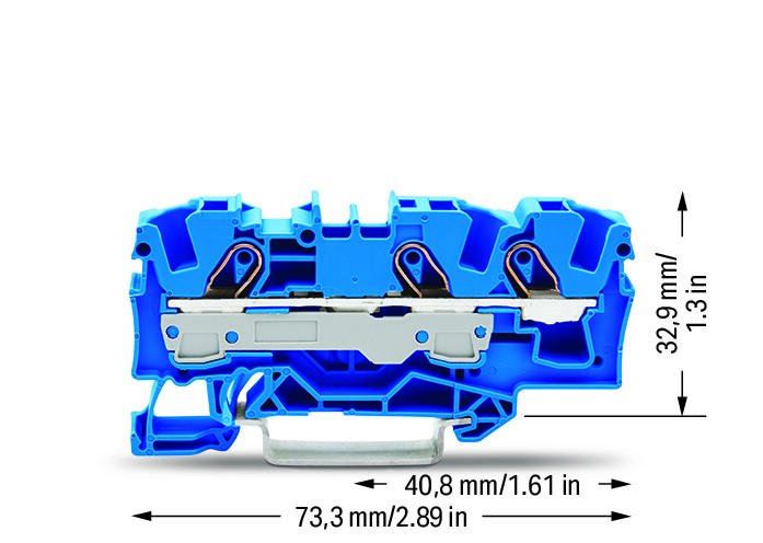 3 POLE TERMINAL BLOCK, 6MM, 2006-1304 - LAPP Australia
