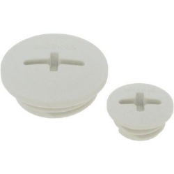 Show details for Blank Plug M32 Light Grey