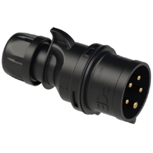 Show details for Midnight Black CEE Plug 16A 5P IP44