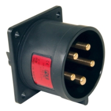 Show details for Midnight Black CEE Flanged Plug 32A 5p IP44