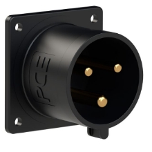 Show details for Midnight Black CEE Flanged Plug 32A 3p IP44