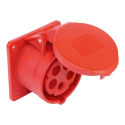 Show details for CEE Flanged Socket Straight 16A 5p IP44