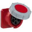 Picture of CEE Flanged Socket Straight 63A 5p IP67