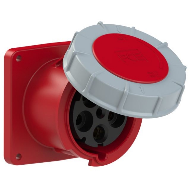 Picture of CEE Flanged Socket Straight 125A 5p IP67