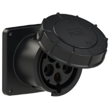 Show details for Midnight Black CEE Flanged Socket Straight 125A 5p IP67