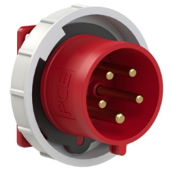 Show details for CEE Flanged Plug Straight 32A 5p IP67