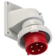 Picture of CEE Flanged Plug Angled 16A 5p IP67