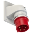Picture of CEE Flanged Plug Angled 16A 5p IP44