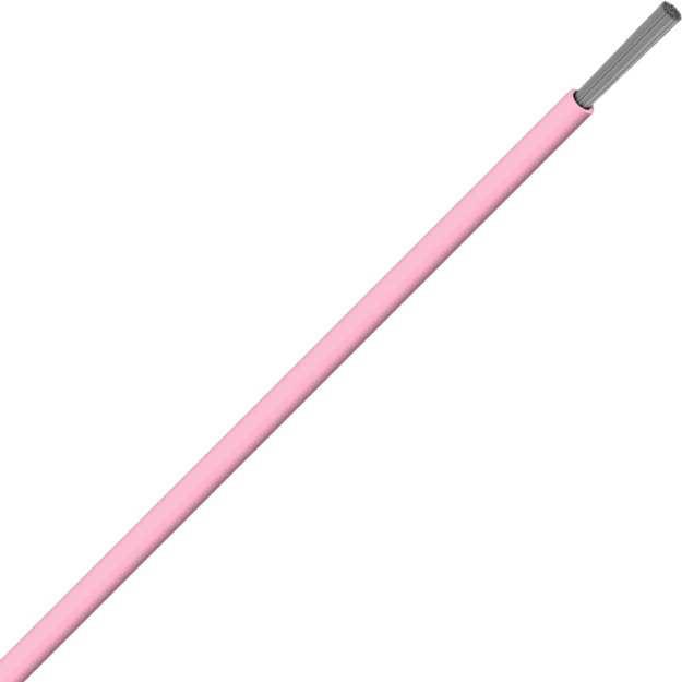 Picture of V90HT Tinned Appliance Wire 1x1 Pink