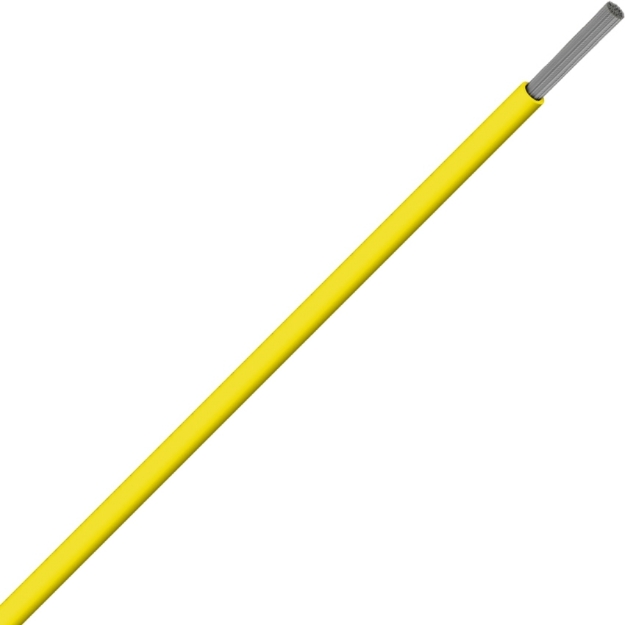 Picture of V90HT Tinned Appliance Wire 1x1 Yellow