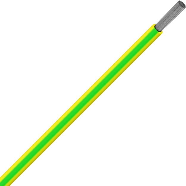Picture of Appliance Wire LSZH 1x6 0.6/1kV Gn/Ye (Solar)