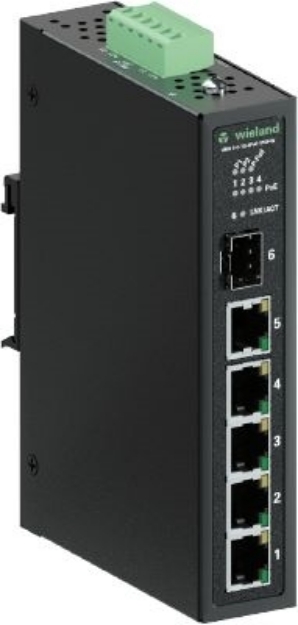 Picture of WIENET IP SWITCH UMS 6-C-1G-4PoE-1SFP-W