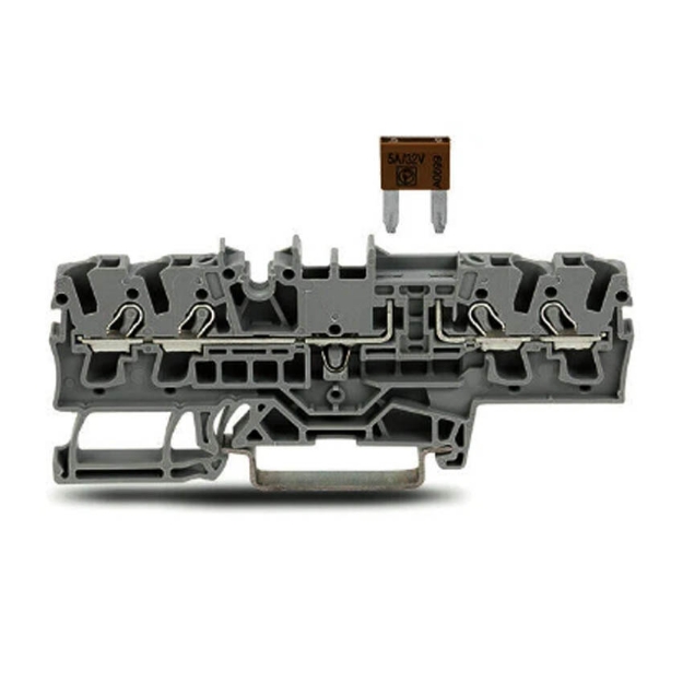 Picture of 4-conductor fuse terminal block