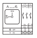 Picture of On-Off Cam Switch 22.5 / 30mm 3P 25A