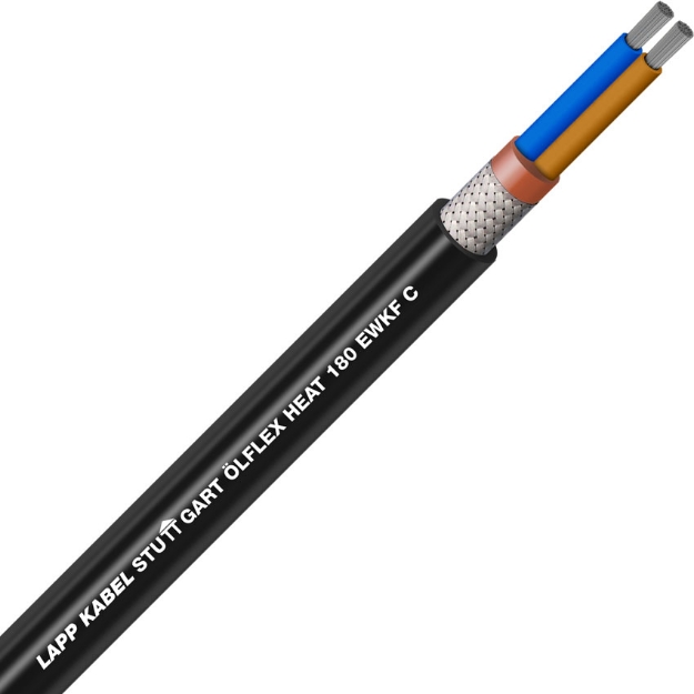 Picture of +180°C Screened +180°C Silicone Cable 2X0.75