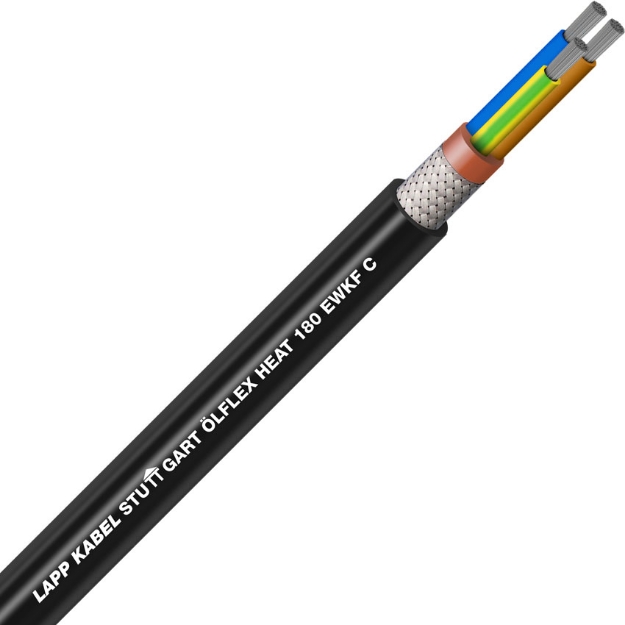 Picture of +180°C Screened +180°C Silicone Cable 3G0.75