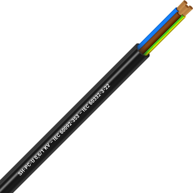 Picture of Unarmoured Multicore 3G1.5 Black