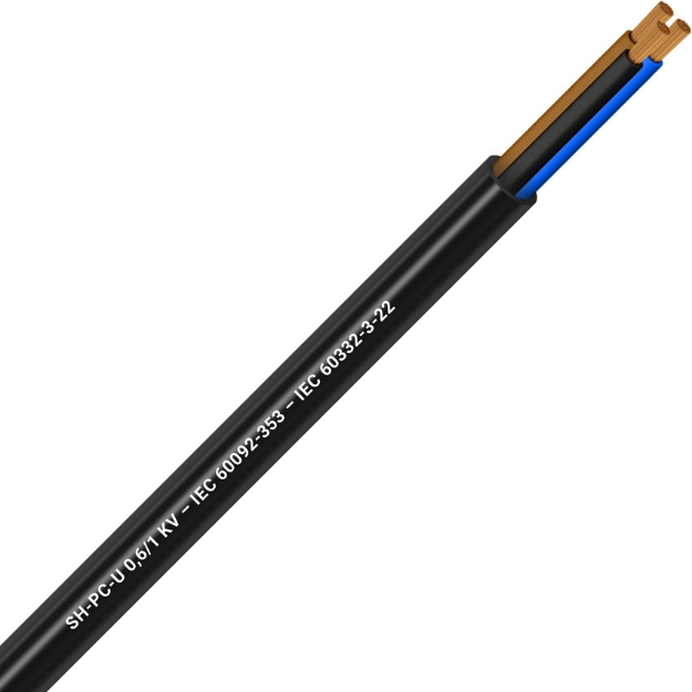 Picture of Unarmoured Multicore 3x50 Black