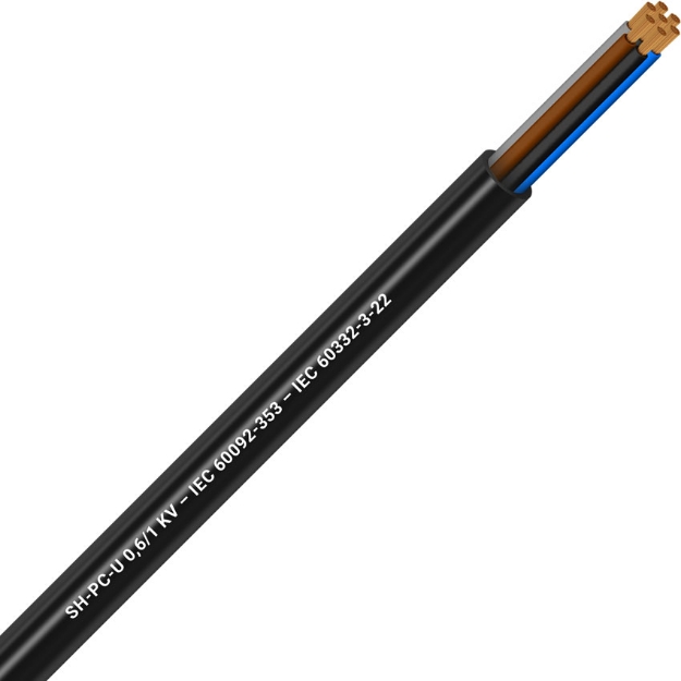 Picture of Unarmoured Multicore 7x1.5 Black