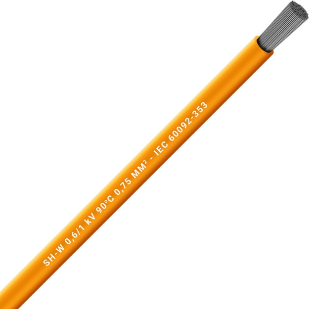 Picture of Unarmoured Single Core 1x1.5 Orange