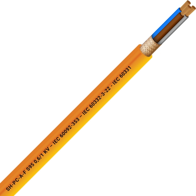 Picture of Armoured Multicore 3x6 Orange