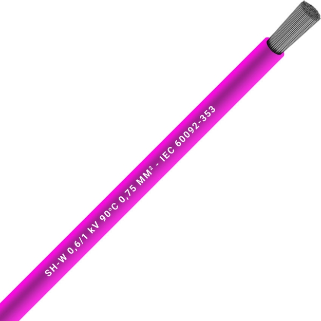 Picture of Unarmoured Single Core 1x4 Pink