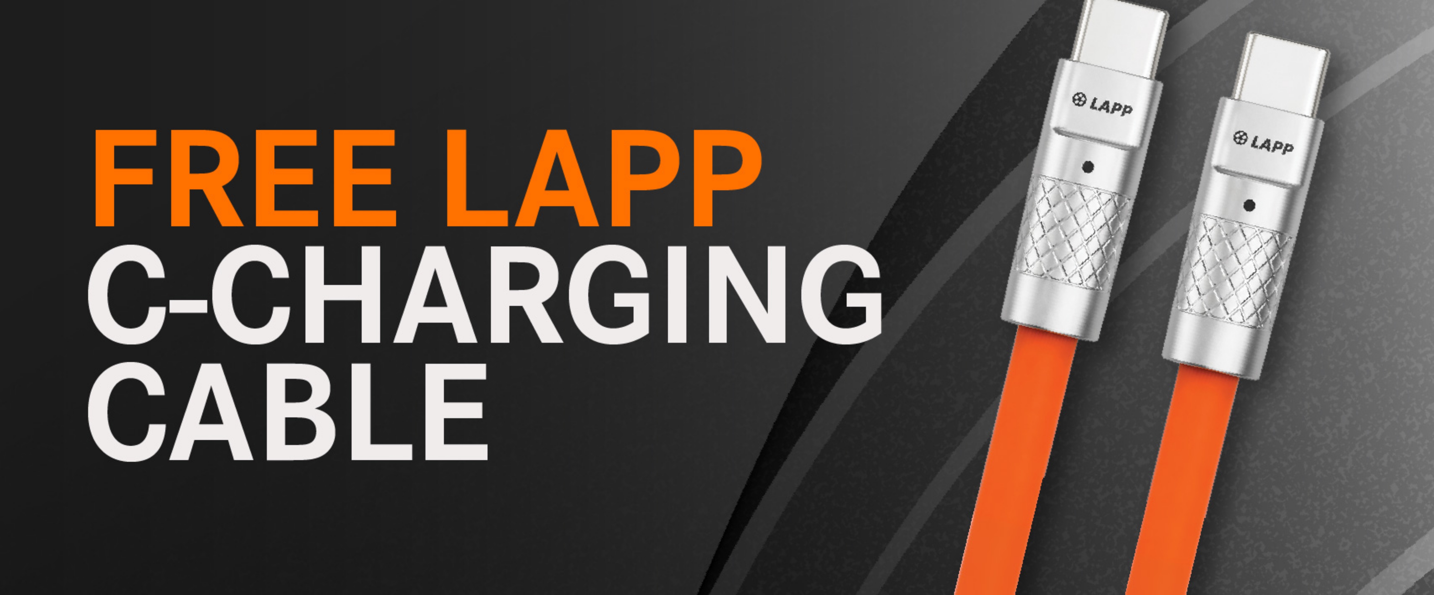 Spend $600 ex GST Online & Redeem a Free LAPP C-CHARGING CABLE