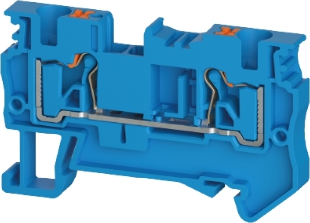 Picture of Push Terminal - 4mm -WTPN - Blue