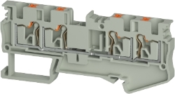 Show details for Push Terminal - 4mm -WTPN - Grey