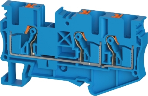 Picture of Push Terminal - 6mm -WTPN - Blue