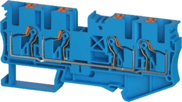 Picture of Push Terminal - 6mm -WTPN - Blue